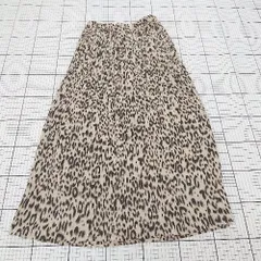 ◇ Θ FREE'S MART フリーズマート 豹柄 レオパード ロング プリーツ スカート サイズFR ベージュ ブラック系 レディース E  【1509300013882】