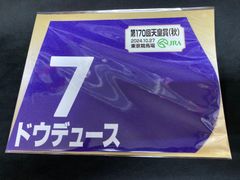 ［競馬］ドウデュース（2024年天皇賞・秋）ミニゼッケン／武豊／JRA東京競馬場