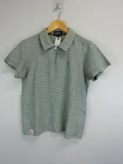 PEARLY GATES(パーリーゲイツ) ポロシャツ 緑ボーダー レディース 0 ゴルフウェア