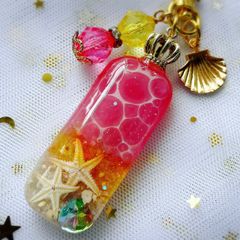 レジン♡チャーム♡キーホルダー♡夏の夕暮れ♡