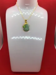 和田玉 且末藍チャイナドレス ネックレス1079