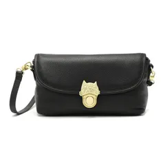 ツモリチサト バッグ tsumori chisato CARRY NEWカリヤネコ ショルダーバッグ 斜めがけ 小さめ 本革 レディース 猫 53450 ブラック(01)のサムネイル