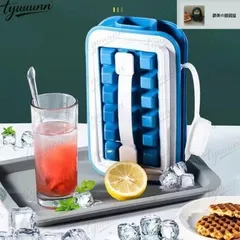 アイストレー シリコン 製氷皿 製氷器 製氷機 水筒 氷 アイスボール 食品級 氷を作る容器 氷型 水筒型 お手入れ簡単 密閉フタ付き シリコン 家庭用