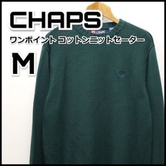 CHAPS チャップス ニット セーター コットン M ワンポイント 古着 古着