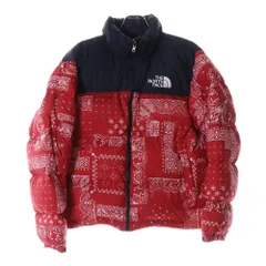 THE NORTH FACE (ザノースフェイス) 1996 NOVELTY NUPTSE JACKET バンダナ柄 ヌプシジャケット ダウンジャケット レッド NJ1DN76E