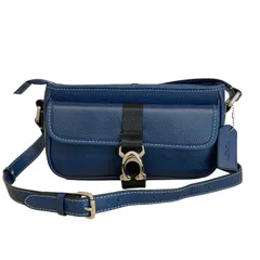 ◇美品◇ COACH コーチ ベック スリム クロスボディ バッグ ショルダーバッグ CM335 ブルー ネイビー メンズ ミニバッグ 鞄 PAWNSHOPRiZ パウンショップリズ