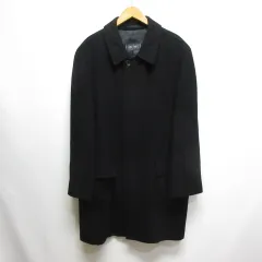 ジャックモリス jack moris ウール コート L 黒 ブラック シルク