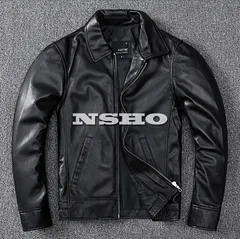 レザーコサックジャケット　20's A-1 ヌバック　猫目ボタン カナダ製 ROOTS CANADA Leather Jacket 黒 XL ルーツ カナダ