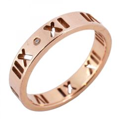 ティファニー(Tiffany) ティファニー リング アトラス 4PD 18KPG ピンクゴールド ダイヤモンド 10号レディース