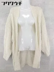 ■ RAY CASSIN レイカズン 長袖 ニット カーディガン サイズF ホワイト レディース 【中古】 【1002802175138】