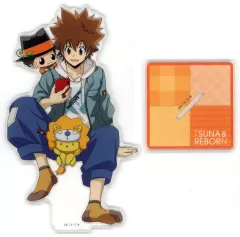 【中古】アクリルスタンド・アクリルパネル 沢田綱吉＆リボーン BIGクリアスタンド 「ひこくじ 家庭教師ヒットマンREBORN! Chill out」 A賞