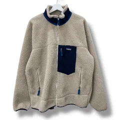 patagonia パタゴニア 23056SP20 レトロカーディガン RETRO X レトロX フリースジャケット ボアジャケット XL ベージュ ネイビー 20AW メンズ 冬 ゴーゴー古着久喜倉庫店 49 No.601
