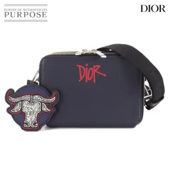 ディオール Dior ロゴ STUSSY ステューシー コラボ  ラインストーン ブローチ メタル シルバー 美品