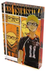 【中古】アクリルスタンド・アクリルパネル 月島蛍 アクリルブロック“HEROES”(2023) 「ハイキュー!!」