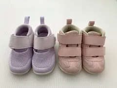 ベビーシューズ キッズシューズ 12.0cm 2足セット ファーストシューズ スニーカー asics アシックス ピンク スクスク ニューバランス ラベンダー パープル