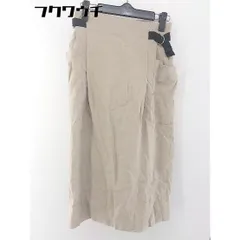 ◇ KBF+ ケービーエフプラス URBAN RESEARCH 膝下丈 ナロー スカート サイズOne ベージュ ブラック系 レディース  【中古】 【1107130004317】のサムネイル