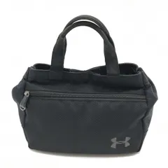 【美品】アンダーアーマー カートバッグ 黒 ロゴ刺しゅうゴルフ UNDER ARMOUR
