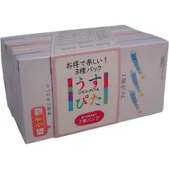 うすぴた 3種パック お得で楽しい3種パックコンドームのサムネイル