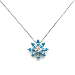 2023年最新】中古 ダイヤモンド ネックレス レディース K18WG 1.00ct
