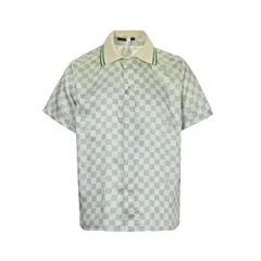 【今日特価】Louis Vuitton グラデーションチェックポロシャツ