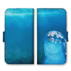 OPPO Reno 13A ケース 手帳型 オッポリノ 13A スマホケース 携帯ケース イルカ いるか 海 動物 写真 癒し かわいい おしゃれ カッコイイ カラー01