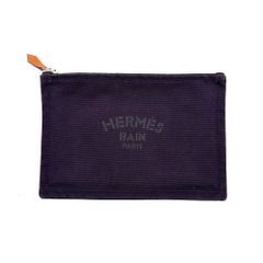 【極美品】HERMES　Hermes　エルメス　ヨッティング　PM　ポーチ　クラッチバッグ　パープル　紫　レディース　メンズ　ユニセックス