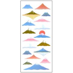 【10枚セット】和風シール 富士山 JP328 日の出 和柄 日本 風情 ギフト 奥山 日本製