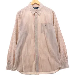 古着 ラルフローレン Ralph Lauren POLO by Ralph Lauren 長袖 コットンストライプシャツ メンズL相当/eaa536453