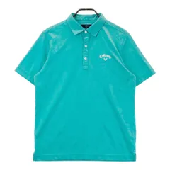 サイズ：L CALLAWAY キャロウェイ  半袖ポロシャツ 総柄 グリーン系 [240101483575] ゴルフウェア メンズ ストスト