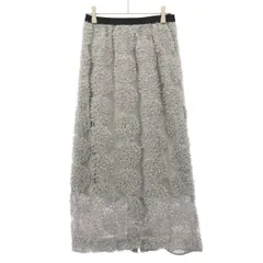 Torrazzo Donna トラッゾドンナ 25SS エンブロイダリーチュールスカート 6259-783 グレー Fのサムネイル