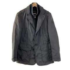 極美品✨ヒューゴボス ブルゾン ダブルジップ リブ ウール ネイビー ヒューゴボス HUGO BOSS ボス ジャケット ブルゾン ネイビー