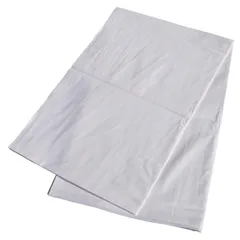 【数量限定】フラットシーツ 綿100% ダブルサイズホワイト (180cm×290cm)