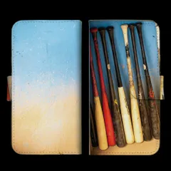 iPhone14 ケース 手帳型 アイフォン14 スマホケース 携帯ケース 野球 やきゅう ベースボール 球技 球 部活 クラブ かっこいい 写真 カラー04