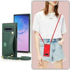 新品 Galaxy S10 SC-03L/SCV41 対応 スマホ ケース Galaxy S10 肩掛け 首かけ 斜めがけ ショルダー SC-03L ケースGalaxy S10 SCV41 財布型 ケース Galaxy S10 スマホ 携帯 用 ケース Gal