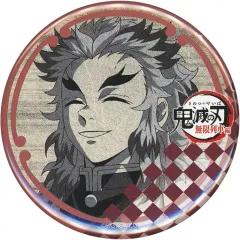 【中古】バッジ・ピンズ 煉獄杏寿郎(左向き/笑顔) 57mm缶バッジ 「テレビアニメ 鬼滅の刃 無限列車編×ufotable DINING」 お楽しみくじ 景品