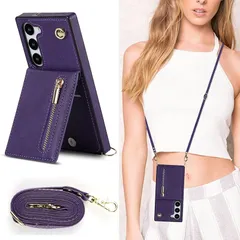 Galaxy S23 5G SC-51D SCG19 対応 スマホ ケース Galaxy S23 5G 肩掛け 首かけ 斜めがけ ショルダー ケースGalaxy S23 5G 財布型 ケース Galaxy S23 5G SC-51D SCG19 PU皮革カ