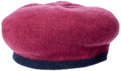 [センス オブ グレース] ニット配色ベレー帽 GIGIO BERET プラム