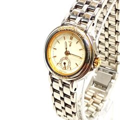 【稼働品】　TRUSSARDI　トラサルディ　腕時計　TR－7006　3針　ラウンド　ゴールド　シルバー