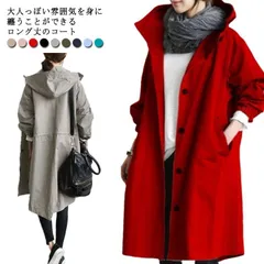 全9色 スプリングコート レディース アウター ロングコート 大きいサイズ カジュアル 春 秋 春服 春物 韓国風 フード付き 羽織り 体型カバー 30代 40代 50代 C7mS905