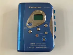 【中古品】 【ジャンク品】 Panasonicパナソニック ポータブル ステレオ ラジオ カセットプレーヤー RQ-CR18V 青ブルー オーディオ機器 現状品のサムネイル