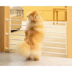 柵 フェンス ペットゲート ゲート 赤ちゃん ペット 犬 猫 ハイタイプ スチールゲート ドア付き ゲート 犬 階段 突っ張り ペットフェンス