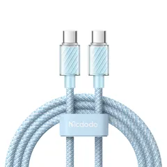 Mcdodo 充電ケーブル 急速充電 PD 100W Type-C to Type-C データ通信 選べる カラー iPhone 15 pro アンドロイド 1.2m 1.2ｍ ブルー