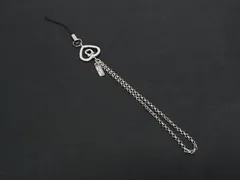 ■新品同様■ Salvatore Ferragamo フェラガモ ガンチーニ ストラップ キーホルダー チャーム シルバー系 DK3422