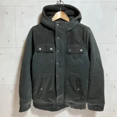 DIESEL ディーゼル 中綿 ジャケット ブルゾン フーディ ジップアップ スウェット ボア パーカー アウター S ブラック 黒 SG345-7