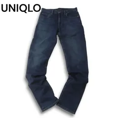 UNIQLO ユニクロ 秋冬 ヒートテック★ 裏起毛 USED加工 スリムフィット ジーンズ デニム パンツ Sz.29　メンズ