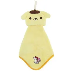 ポムポムプリン 吊り下げ マスコットタオル マイクロ ループタオル タオル