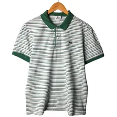 古着 ラコステ LACOSTE フランス企画 半袖 ボーダー ポロシャツ 5 メンズL相当/eaa572802