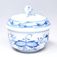 Meissenマイセン /※稀少 1級品 朱金装飾オニオン シュガーポット 蓋物