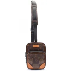ルイ・ヴィトン LOUIS VUITTON ウエストバッグ ボディバッグ LOUIS VUITTON × NIGO アマゾンスリングバッグ モノグラム ブラウン系 PVCコ