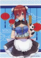 【中古】紙製品 中野三玖 ブラインドコレクションシート 「きゃらっとくじ 五等分の花嫁∬～あつあつ!!中華料理店～」 L賞